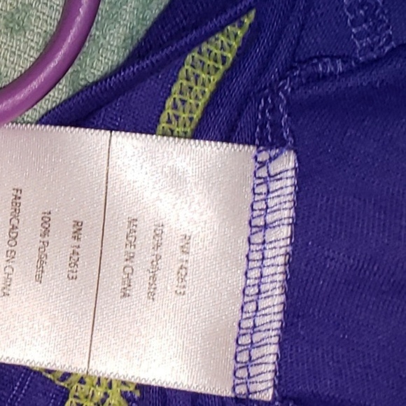*3/4 Sleeve Top-Orchard‎ Purple Workout Shirt - Picture 4 of 5